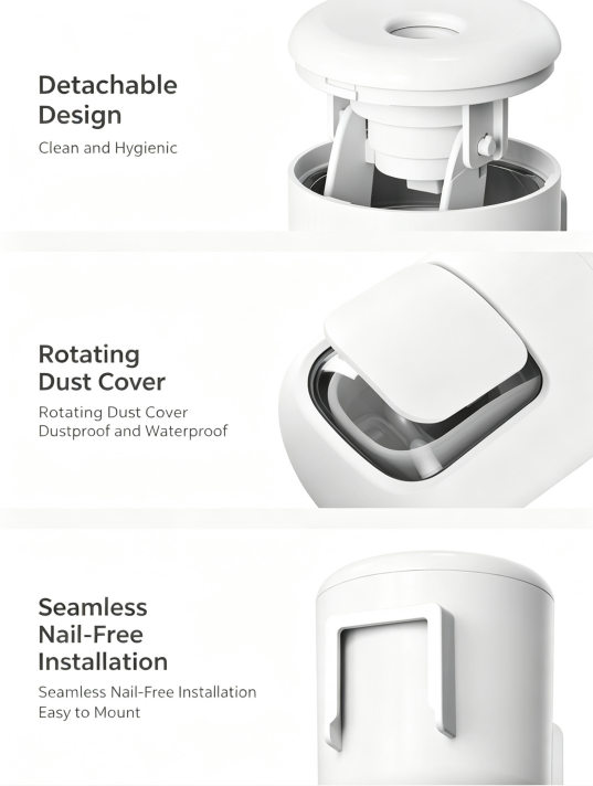 Wall Mount Dustproof Automatic Toothpaste Squeezer Dispenser