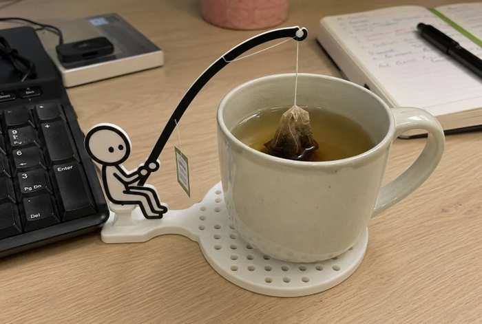 Fishing Tea Bag Holder & Cup Coaster