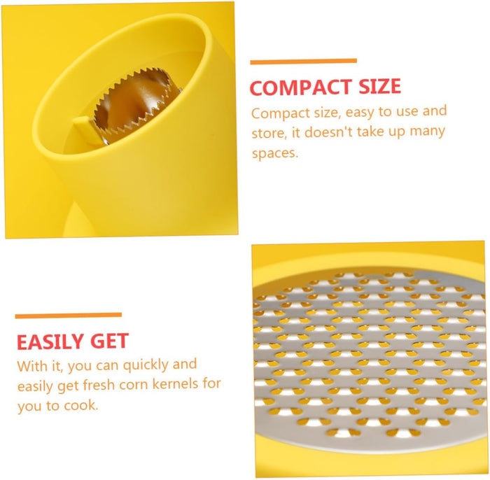 2-in-1 Corn Stripper & Vegetable Grater With Catch Bowl