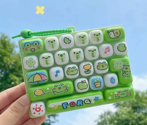 Mini Keyboard Fidget Toy Keychain Bag Charm