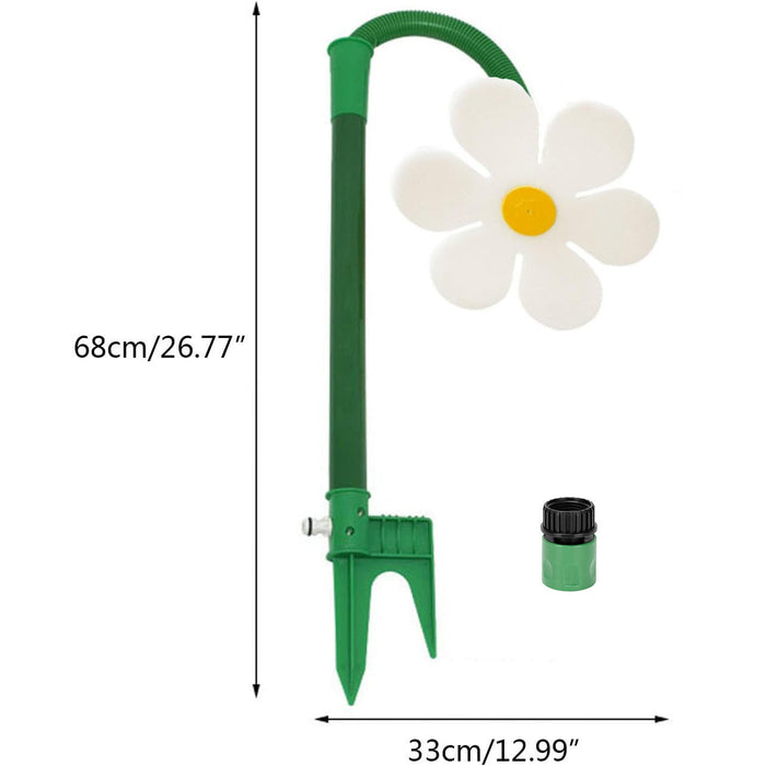 Dancing Sunflower Lawn Sprinkler Garden Water Toy