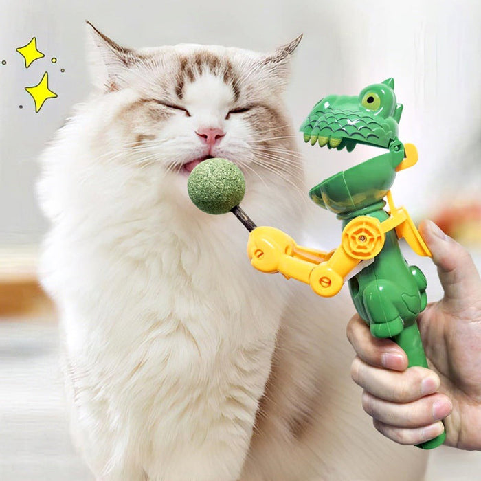 Dinosaur Press Catnip Ball Cat Teaser Toy