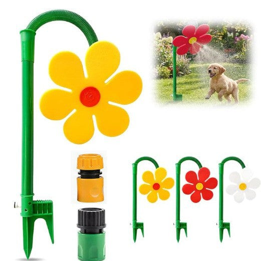 Dancing Sunflower Lawn Sprinkler Garden Water Toy