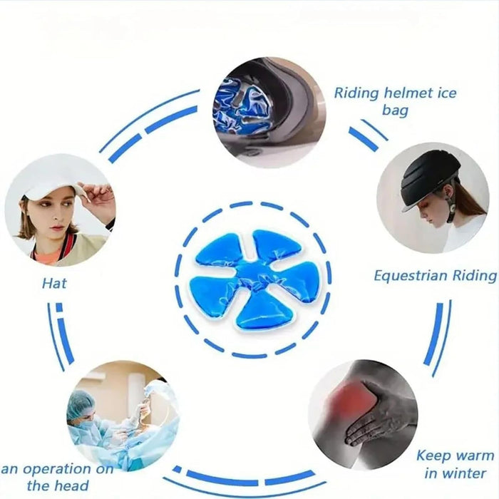 Reusable Cooling Gel Pad for Helmets & Hats