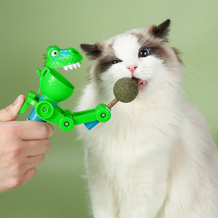 Dinosaur Press Catnip Ball Cat Teaser Toy